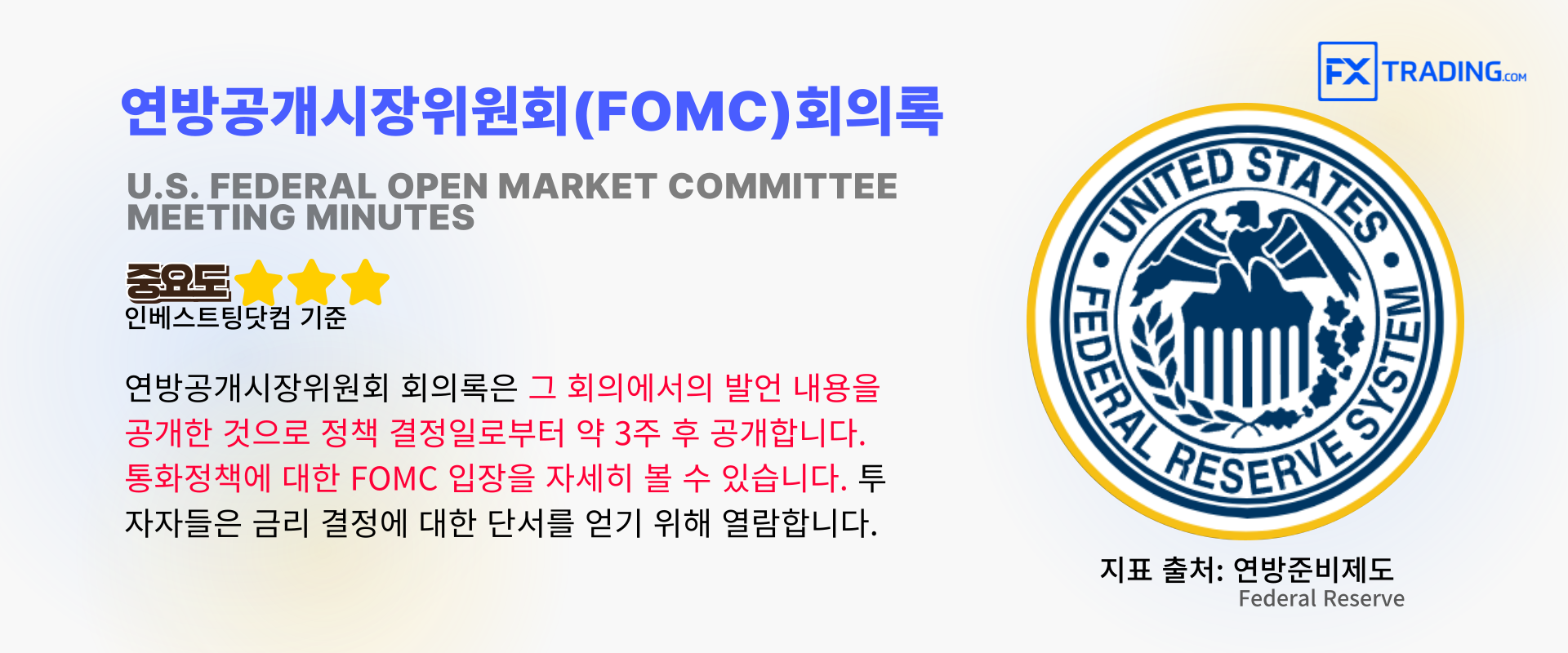 FOMC minutes 정의